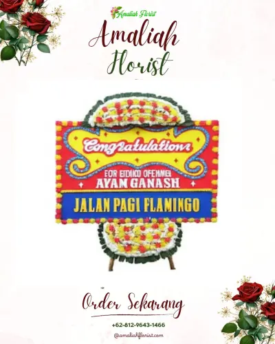 Bunga Papan Congratulation di Sonokwijenan